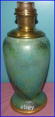 Aladdin Green Tall Vase Lamp with Model 12 Burner
