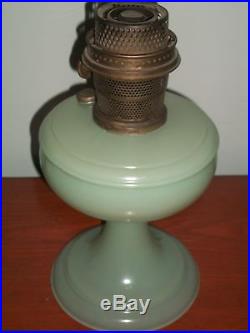 Aladdin Green Venetian Kerosene Lamp Model A Burner incomplete