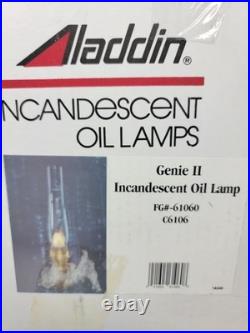 Aladdin Incandescent Oil Lamp Genie II New Open Box