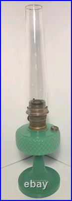 Aladdin Jadeite Green Moonstone Glass Lamp Model B Burner