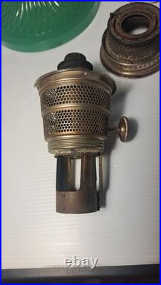 Aladdin Jadeite Green Moonstone Glass Lamp Model B Burner