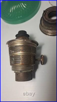 Aladdin Jadeite Green Moonstone Glass Lamp Model B Burner