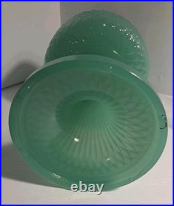 Aladdin Jadeite Green Moonstone Glass Lamp Model B Burner