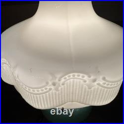 Aladdin Jadeite Moonstone Model B Lamp With Milk Glass Shade Electric 25