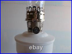 Aladdin Kerosene Aluminum Powder Coated White Wedding Table Lamp #100011065