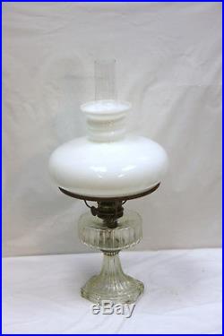 Aladdin Kerosene Clear Glass Lamp no. B with Shade #185