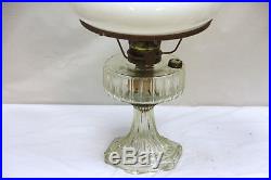 Aladdin Kerosene Clear Glass Lamp no. B with Shade #185
