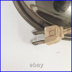 Aladdin Kerosene-Electric Mantle Lamp Solid Brass Crystal Dogwood Glass Shade