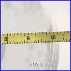 Aladdin Kerosene-Electric Mantle Lamp Solid Brass Crystal Dogwood Glass Shade