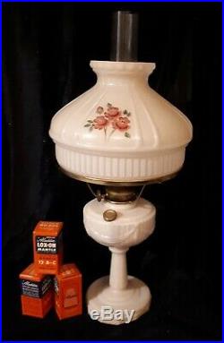 Aladdin Kerosene Lamp Alacite Lincoln Drape Nu Type Model B Chicago & 3 Mantles