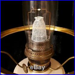 Aladdin Kerosene Lamp Alacite Lincoln Drape Nu Type Model B Chicago & 3 Mantles