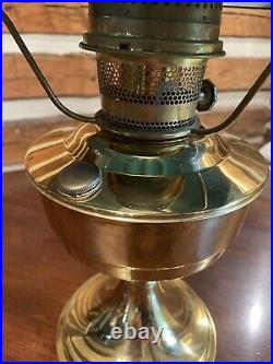 Aladdin Kerosene Lamp Green Glass Shade