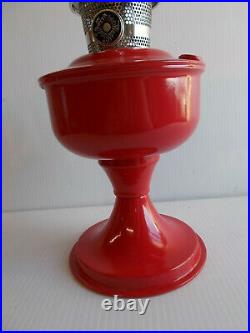 Aladdin Kerosene Lamps Aluminum Powder Coated Orient Red Table Lamp # 100040010