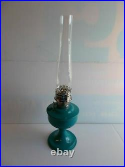 Aladdin Kerosene Lamps Aluminum Powder Coated Water Blue Table Lamp # 100040024