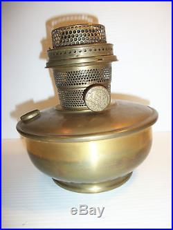 Aladdin Kerosene Mantle Lamp Brass Font Model B Burner