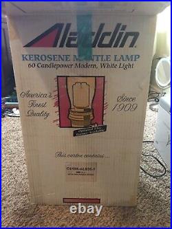 Aladdin Kerosene Mantle Lamp Crystal Lincoln Drape Lamp with Ribbed Pink Shade