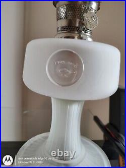 Aladdin Kerosene/Oil Lamp 70th Anniversary Model #23 Reverse Painted, Frosted