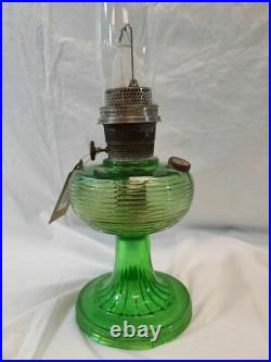 Aladdin Kerosene Oil Lamp Beehive Pattern with Original Chimney