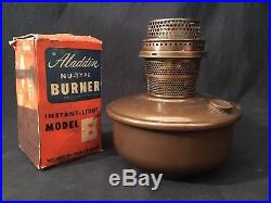 Aladdin Kerosene Oil Lamp Bronze Mod. B Nashville Burner Hanging / Bracket Font