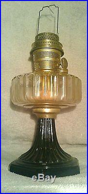 Aladdin Kerosene Oil Lamp NU-TYPE Model B Burner TWO TONED OLIVE Fast Shipping