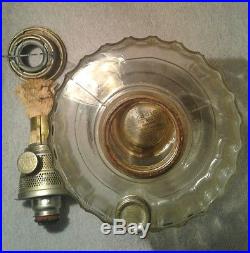 Aladdin Kerosene Oil Lamp NU-TYPE Model B Burner TWO TONED OLIVE Fast Shipping