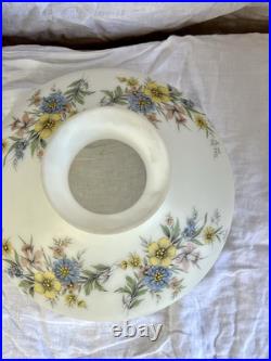 Aladdin Kerosene Oil Lamp White Floral Glass Shade/ Chimney Antique Hurricane