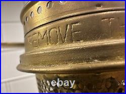 Aladdin Kerosene Oil Lantern Lamp Patent # 3551086 Knob 23 Brass No Shade