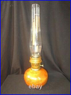 Aladdin Kerosene Oil Shelf Lamp Glazed Ceramic Model 23 withAladdin Chimney