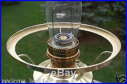 Aladdin Kerosene Oil Solid Brass Model 23 Heritage Lamp Green Cased Shade