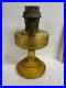 Aladdin Kerosene oil lamp 106 Amber Colonial glass is excellent used B burner