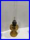 Aladdin Kerosene oil lamp 106 Amber Colonial glass, used A burner, Glass Chimney