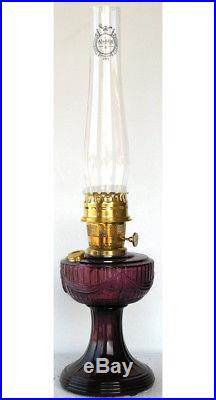 Aladdin Lamp 10000-7383 Nickel Amethyst Lincoln Drape Lamp