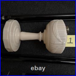 Aladdin Lamp Alacite Lincoln Drape Base Glass Original Vintage Uranium Glow