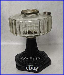 Aladdin Lamp B-104 Corinthian Clear Font With Black Foot