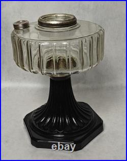 Aladdin Lamp B-104 Corinthian Clear Font With Black Foot Aladdin Lamp B-104 Corinthian Clear Font With Black Foot