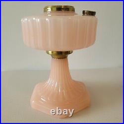 Aladdin Lamp Base 1930s Pink Rose Corinthian Brass Connector SUPER NICE