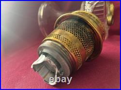 Aladdin Lamp Clear Short Lincoln Drape with complete brass burner stamp 1999