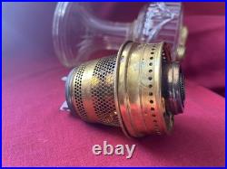Aladdin Lamp Clear Short Lincoln Drape with complete brass burner stamp 1999