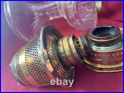 Aladdin Lamp Clear Short Lincoln Drape with complete brass burner stamp 1999