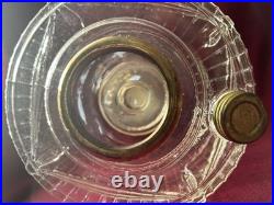Aladdin Lamp Clear Short Lincoln Drape with complete brass burner stamp 1999