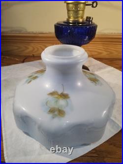 Aladdin Lamp Cobalt Blue Short Lincoln Drape Lamp Brass Electric 201 Shade