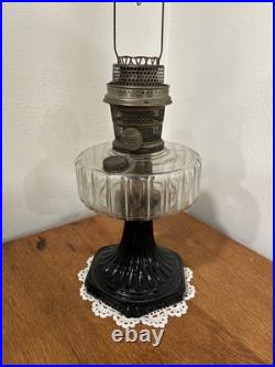 Aladdin Lamp Corinthian B-104 BLACK FOOT Clear Font 1935 -36