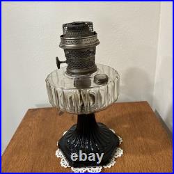 Aladdin Lamp Corinthian B-104 BLACK FOOT Clear Font 1935 -36