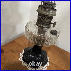 Aladdin Lamp Corinthian B-104 BLACK FOOT Clear Font 1935 -36