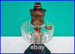 Aladdin Lamp Corinthian B-104 BLACK FOOT Clear Font INNER LABEL 1935 -36