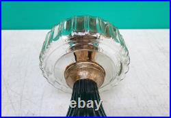 Aladdin Lamp Corinthian B-104 BLACK FOOT Clear Font INNER LABEL 1935 -36