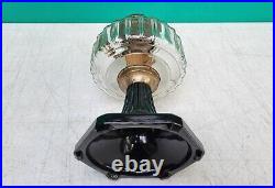 Aladdin Lamp Corinthian B-104 BLACK FOOT Clear Font INNER LABEL 1935 -36