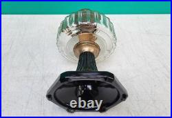Aladdin Lamp Corinthian B-104 BLACK FOOT Clear Font INNER LABEL 1935 -36
