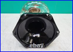 Aladdin Lamp Corinthian B-104 BLACK FOOT Clear Font INNER LABEL 1935 -36