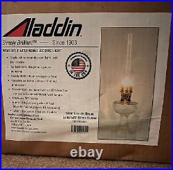 Aladdin Lamp Crystal Clear Lincoln Drape # C6192 New In Box New Old Stock
